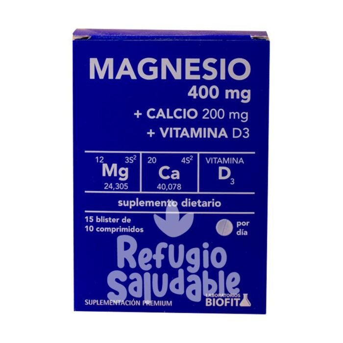 BIOFIT - COMPRIMIDO MAGNESIO CALCIO VIT D3 X15 BLISTERS