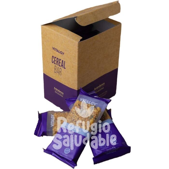VITALGY - BARRA CEREAL ARANDANO ALMENDRA X10 U X40 G